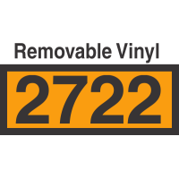 UN2722 Removable Vinyl DOT Orange Panel