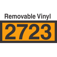 UN2723 Removable Vinyl DOT Orange Panel