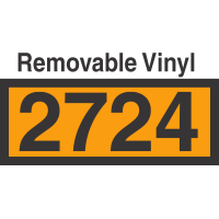 UN2724 Removable Vinyl DOT Orange Panel