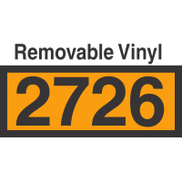 UN2726 Removable Vinyl DOT Orange Panel