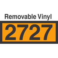 UN2727 Removable Vinyl DOT Orange Panel