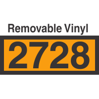 UN2728 Removable Vinyl DOT Orange Panel