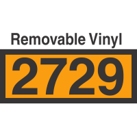 UN2729 Removable Vinyl DOT Orange Panel