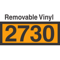 UN2730 Removable Vinyl DOT Orange Panel