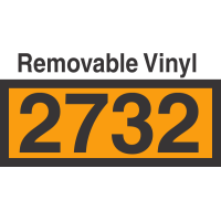 UN2732 Removable Vinyl DOT Orange Panel