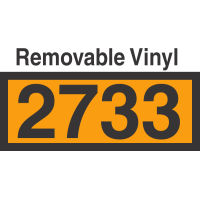 UN2733 Removable Vinyl DOT Orange Panel