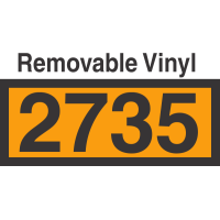 UN2735 Removable Vinyl DOT Orange Panel