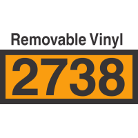 UN2738 Removable Vinyl DOT Orange Panel