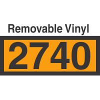 UN2740 Removable Vinyl DOT Orange Panel