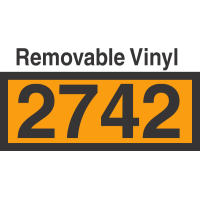 UN2742 Removable Vinyl DOT Orange Panel