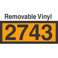 UN2743 Removable Vinyl DOT Orange Panel