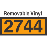 UN2744 Removable Vinyl DOT Orange Panel