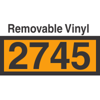 UN2745 Removable Vinyl DOT Orange Panel