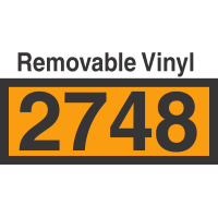 UN2748 Removable Vinyl DOT Orange Panel