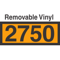 UN2750 Removable Vinyl DOT Orange Panel