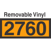 UN2760 Removable Vinyl DOT Orange Panel