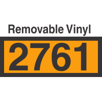 UN2761 Removable Vinyl DOT Orange Panel