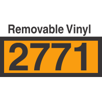 UN2771 Removable Vinyl DOT Orange Panel