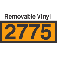 UN2775 Removable Vinyl DOT Orange Panel