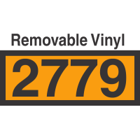 UN2779 Removable Vinyl DOT Orange Panel