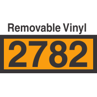 UN2782 Removable Vinyl DOT Orange Panel