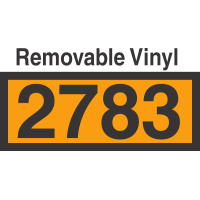 UN2783 Removable Vinyl DOT Orange Panel