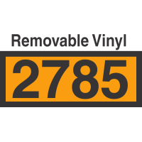 UN2785 Removable Vinyl DOT Orange Panel