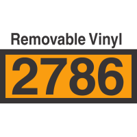 UN2786 Removable Vinyl DOT Orange Panel