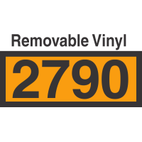 UN2790 Removable Vinyl DOT Orange Panel