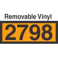 UN2798 Removable Vinyl DOT Orange Panel