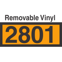 UN2801 Removable Vinyl DOT Orange Panel