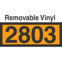 UN2803 Removable Vinyl DOT Orange Panel