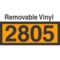 UN2805 Removable Vinyl DOT Orange Panel