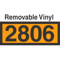 UN2806 Removable Vinyl DOT Orange Panel