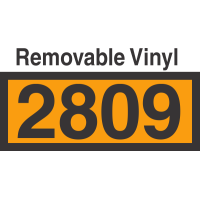 UN2809 Removable Vinyl DOT Orange Panel