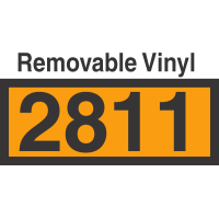 UN2811 Removable Vinyl DOT Orange Panel