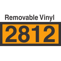 UN2812 Removable Vinyl DOT Orange Panel