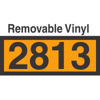 UN2813 Removable Vinyl DOT Orange Panel