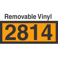 UN2814 Removable Vinyl DOT Orange Panel