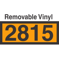 UN2815 Removable Vinyl DOT Orange Panel