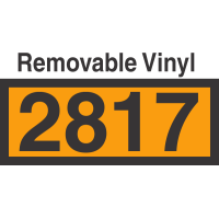 UN2817 Removable Vinyl DOT Orange Panel