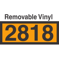 UN2818 Removable Vinyl DOT Orange Panel