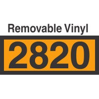 UN2820 Removable Vinyl DOT Orange Panel