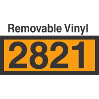 UN2821 Removable Vinyl DOT Orange Panel