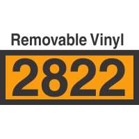 UN2822 Removable Vinyl DOT Orange Panel