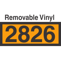 UN2826 Removable Vinyl DOT Orange Panel