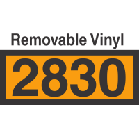 UN2830 Removable Vinyl DOT Orange Panel