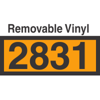 UN2831 Removable Vinyl DOT Orange Panel