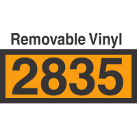 UN2835 Removable Vinyl DOT Orange Panel