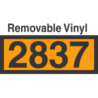 UN2837 Removable Vinyl DOT Orange Panel